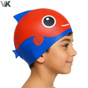 کلاه شنا بچگانه برند اتلتیک طرح ماهی کد 7670 شناسه 10100913