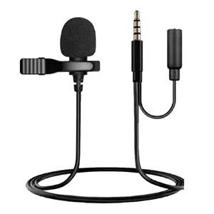 میکروفن یقه‌ای مدل JH-043-A با درگاه اتصال جک 3.5 میلی‌متری 