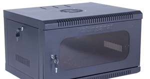 رک دیواری 6 یونیت عمق 45 کبیرصنعت KS645DFB  - KABIRSANAT 6 UNIT DEPTH 45 WALL MOUNT RACK