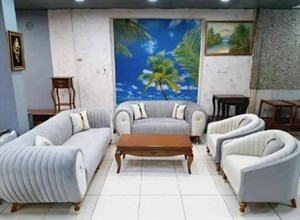 مبل راحتی 7نفره چوبی پاناما کد678 کامنا مدل 13111406