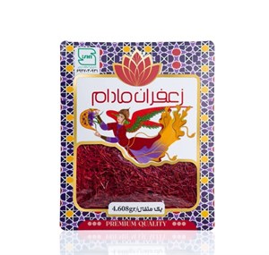 زعفران سوپر نگین یک مثقال طرح پاکتی مادام