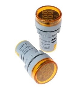 چراغ سیگنال ولت متر AC زرد 50-500 ولت