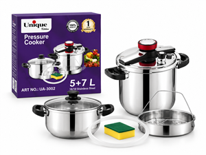 زودپز دوگانهUnique  مدل UA-3002 | ظرفیت ۵ ۷ لیتر