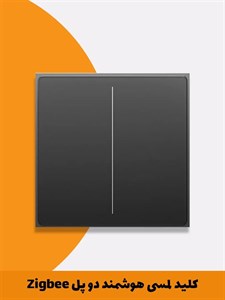کلید لمسی Star Feather هوشمند دو پل با پروتکل Zigbee