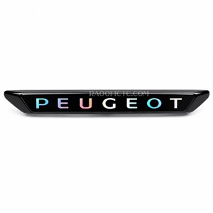 ورد پلیت سپر جلو پژو 207 مدل چراغ دار با طرح نوشته PEUGEOT