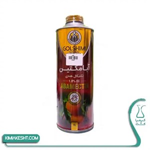 سم کنه کش ابامکتین طلایی گل شیمی فلزی هندی 1 لیتری