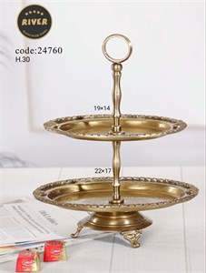 خرما خوری بیضی 2 طبقه