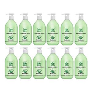 کرم مرطوب کننده بی ام اس مدل Aloe vera حجم 300 میلی لیتر مجموعه 12 عددی 