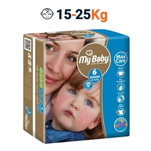 پوشک مای بیبی مدل Max Care سایز 6 بسته 25 عددی My Baby Max Care Size 6 Diaper Pack of 25