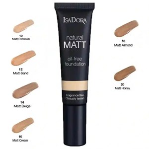کرم پودر Natural Matt حجم 35میل ایزادورا