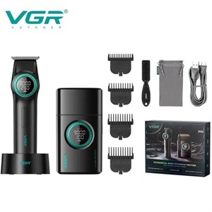 ست ماشین اصلاح موی سر و صورت وی جی آر مدل V-977 و V-377