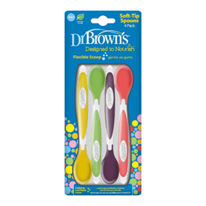 قاشق سیلیکونی 4 عددی دکتر براون Dr Brown's