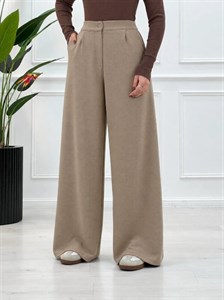 شلوار پارچه ای بیرونی لاوین کرم کتان