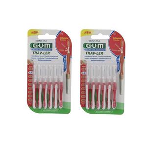 مسواک بین دندانی جی یو ام مدل 1314 مجموعه 2 عددی G.U.M Interdental Brush Pack of 