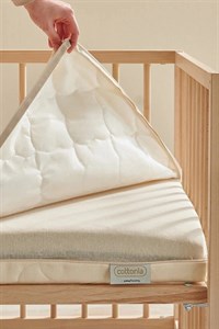 تشک کودک Yataş Mini مدل Cottonia پنبه‌ای - سفید
