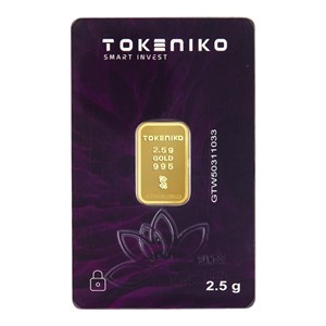 شمش طلا 24 عیار توکنیکو مدل GTW-2.5 