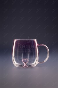 ماگ پیرکس مدل قلب آبی