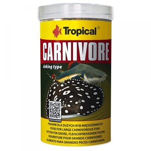 غذای ماهی گرانولی ماهی گوشتخوار Carnivore تروپیکال 500ml 300gr