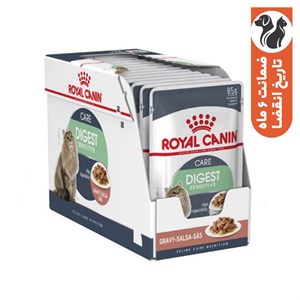 پوچ گربه رویال کنین مدل Digestive بسته 12 عددی