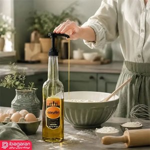 بطری سیروپ شیشه ای کارولین مدل 611