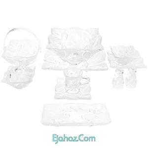 سرویس بلور 32 پارچه سیلیکا مدل Angelina مات