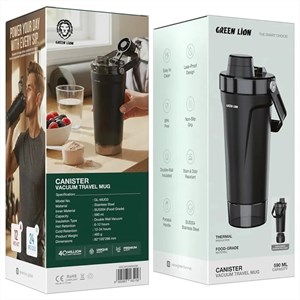 تراول ماگ گرین لاین مدل Canister Vacuum (حفظ دما-ظرفیت 590 میلی لیتر-سفری)