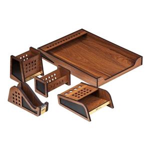 ست لوازم اداری رومیزی حال مدل B 501 مجموعه 5 عددی