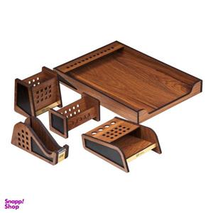 ست لوازم اداری رومیزی حال مدل B 501 مجموعه 5 عددی