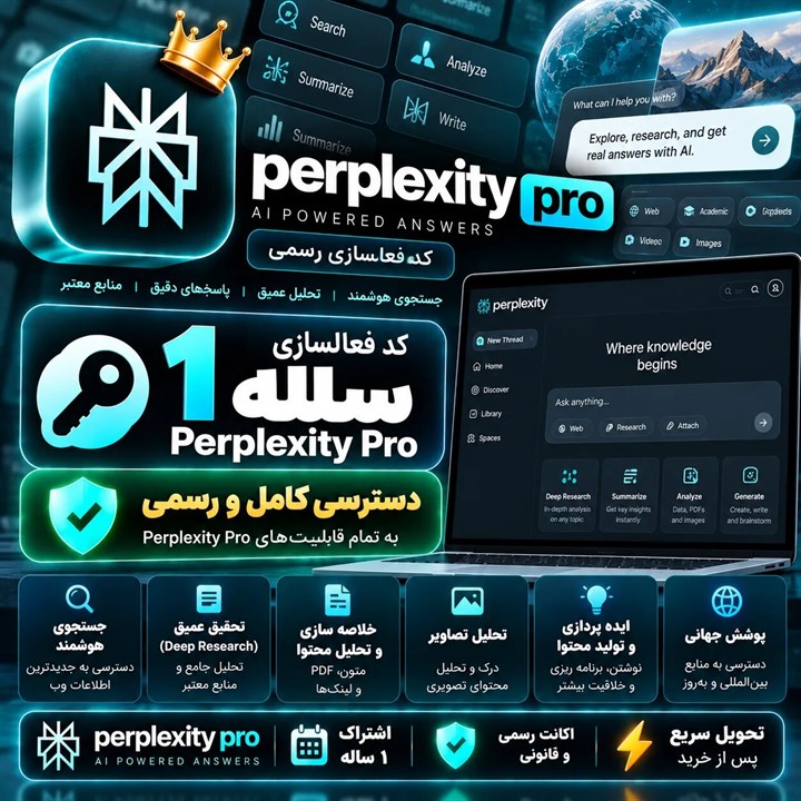 لایسنس Perplexity Pro — ۱ ساله