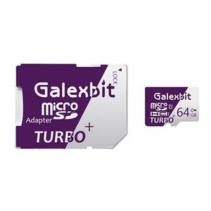 کارت حافظه microSDHC گلکسبیت مدل Turbo+ کلاس 10 استاندارد UHS-I U1 سرعت 80MBps ظرفیت 64 گیگابایت به همراه آداپتور SD 