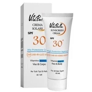کرم ضد آفتاب spf۳۰ بی رنگ حجم ۴۰ میل ویتابلا