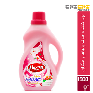 نرم کننده حوله و لباس هگزان مدل Pink حجم 1500 میلی لیتر