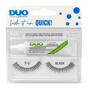 مژه مصنوعیT2  چسب مژه بیرنگ برندDUO