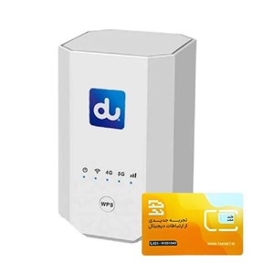 مودم 4G TD-LTE 5G زد ال تی مدل ZLT X28 به همراه سیم کارت تک نت 50 گیگ یک ماهه