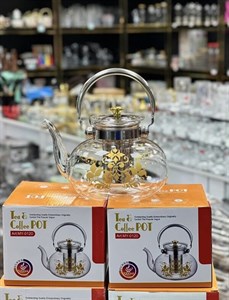 قوری پیرکس طرح دار 1200 میلی