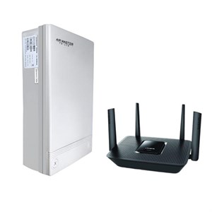 مودم فضای باز TD-LTE 4G ایر مستر مدل AirMaster 3000M CARIN به همراه روتر بی سیم لینک سیس مدل EA8300