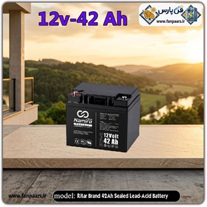 باتری ۴۲ آمپر ساعت نامیرا مدل NB12-42 (سیلد اسید ۱۲ ولت مخصوص UPS و خورشیدی)