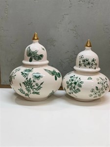 کندی دوقلو گل و مرغ سبز