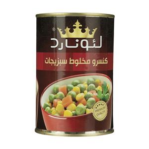 کنسرو مخلوط سبزیجات لئونارد وزن 420 گرم Leonard Mixed Vegetables Canned 420 gr