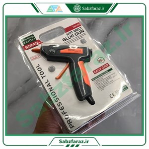 تفنگ چسب حرارتی سامو مدل SM106 توان 15 وات به همراه دو عدد چسب