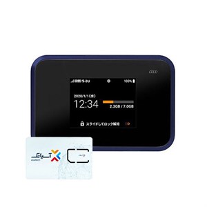 مودم 4.5G قابل حمل و پاور بانک یوکیو شارپ مدل Speed Wifi Next W07 به همراه سیم کارت آسیاتک 30 گیگ سه ماهه