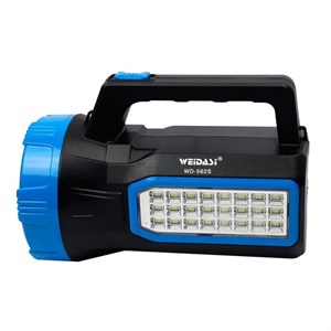 چراغ قوه شارژی 2 کاره خورشیدی ویداسی WEIDASI WD-562S قرمز