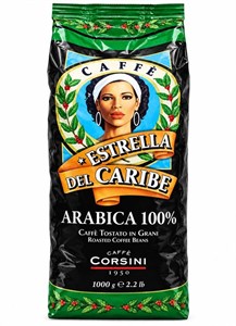 دانه قهوه کورسینی ۱۰۰۰ گرمی ۱۰۰٪ عربیکا 