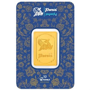 شمش طلا  پارسیس 999.9 عیار 5 گرم 