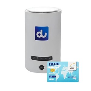 مودم 5G 4G دی یو مدل DU KJ33 به همراه سیم کارت همراه اول 3 گیگ سه ماهه
