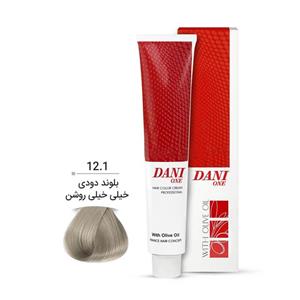 دنی‌وان رنگ‌مو 12.1 سری دودی دارای افشره زیتون 100 میلی لیتر-ورسکالا