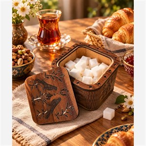 قندان چوبی مانورا زیبایی طبیعی برای پذیرایی
