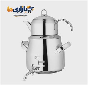 کتری و قوری 6 لیتر استیل KST کد 4060C ارسال رایگان