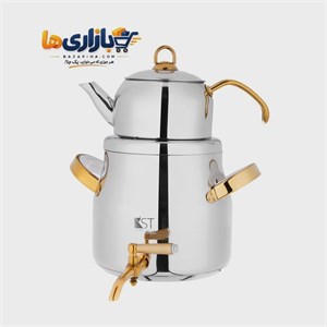 کتری و قوری 6 لیتر استیل KST کد 4060CSG ارسال رایگان