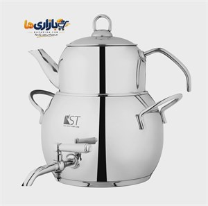 کتری و قوری 4 لیتر استیل KST کد 4055C ارسال رایگان